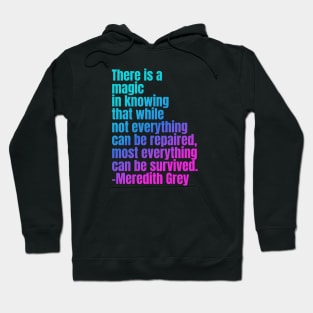 Most everything can be survived Hoodie